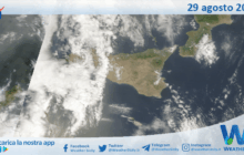 Meteo Sicilia: immagine satellitare Nasa di venerdì 29 agosto 2025