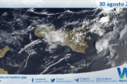 Meteo Sicilia: immagine satellitare Nasa di sabato 30 agosto 2025