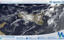 Meteo Sicilia: immagine satellitare Nasa di sabato 30 agosto 2025