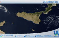 Meteo Sicilia: immagine satellitare Nasa di lunedì 01 settembre 2025