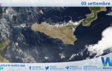 Meteo Sicilia: immagine satellitare Nasa di mercoledì 03 settembre 2025