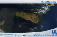 Meteo Sicilia: immagine satellitare Nasa di venerdì 05 settembre 2025