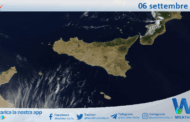 Meteo Sicilia: immagine satellitare Nasa di sabato 06 settembre 2025