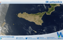 Meteo Sicilia: immagine satellitare Nasa di lunedì 08 settembre 2025