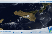 Meteo Sicilia: immagine satellitare Nasa di domenica 14 settembre 2025