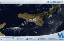 Meteo Sicilia: immagine satellitare Nasa di domenica 14 settembre 2025