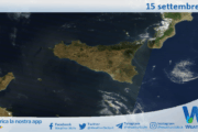 Meteo Sicilia: immagine satellitare Nasa di lunedì 15 settembre 2025