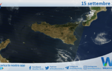 Meteo Sicilia: immagine satellitare Nasa di lunedì 15 settembre 2025