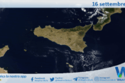 Meteo Sicilia: immagine satellitare Nasa di martedì 16 settembre 2025