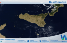 Meteo Sicilia: immagine satellitare Nasa di martedì 16 settembre 2025