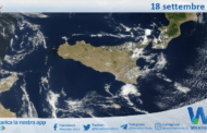 Meteo Sicilia: immagine satellitare Nasa di giovedì 18 settembre 2025