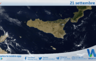 Meteo Sicilia: immagine satellitare Nasa di domenica 21 settembre 2025