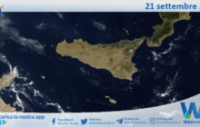 Meteo Sicilia: immagine satellitare Nasa di domenica 21 settembre 2025