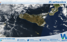 Meteo Sicilia: immagine satellitare Nasa di giovedì 25 settembre 2025