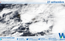 Meteo Sicilia: immagine satellitare Nasa di sabato 27 settembre 2025