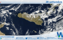 Meteo Sicilia: immagine satellitare Nasa di domenica 28 settembre 2025
