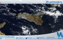 Meteo Sicilia: immagine satellitare Nasa di lunedì 29 settembre 2025