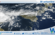 Meteo Sicilia: immagine satellitare Nasa di martedì 30 settembre 2025