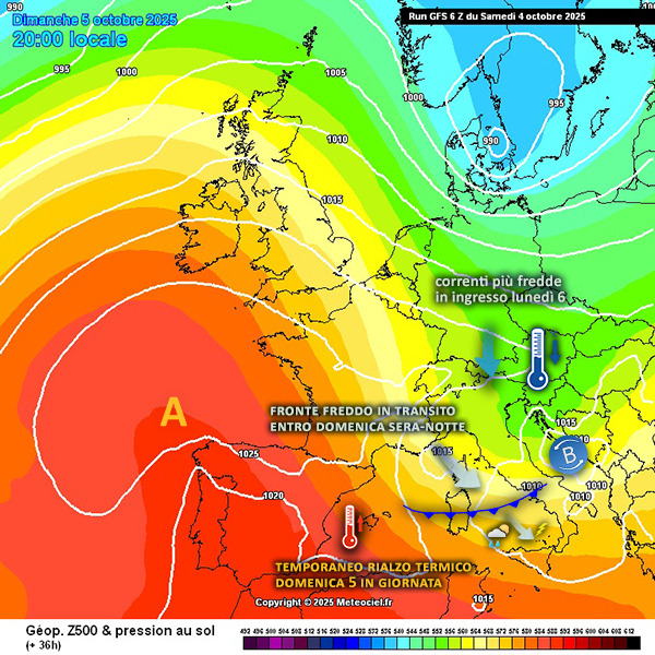 Sicilia: breve rialzo termico domenica, con possibili rovesci o temporali dal pomeriggio/sera.  Nuovo calo delle temperature a inizio settimana