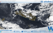 Meteo Sicilia: immagine satellitare Nasa di giovedì 02 ottobre 2025