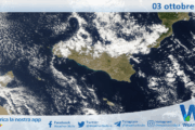 Meteo Sicilia: immagine satellitare Nasa di venerdì 03 ottobre 2025