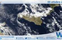 Meteo Sicilia: immagine satellitare Nasa di venerdì 03 ottobre 2025