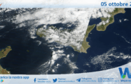 Meteo Sicilia: immagine satellitare Nasa di domenica 05 ottobre 2025