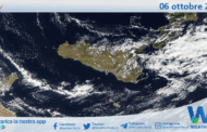 Meteo Sicilia: immagine satellitare Nasa di lunedì 06 ottobre 2025