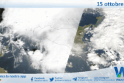 Meteo Sicilia: immagine satellitare Nasa di mercoledì 15 ottobre 2025