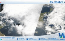 Meteo Sicilia: immagine satellitare Nasa di mercoledì 15 ottobre 2025