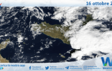 Meteo Sicilia: immagine satellitare Nasa di giovedì 16 ottobre 2025