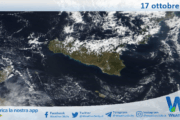 Meteo Sicilia: immagine satellitare Nasa di venerdì 17 ottobre 2025