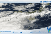 Meteo Sicilia: immagine satellitare Nasa di sabato 18 ottobre 2025