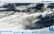 Meteo Sicilia: immagine satellitare Nasa di sabato 18 ottobre 2025