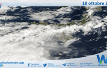Meteo Sicilia: immagine satellitare Nasa di sabato 18 ottobre 2025