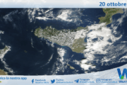 Meteo Sicilia: immagine satellitare Nasa di lunedì 20 ottobre 2025