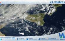 Meteo Sicilia: immagine satellitare Nasa di giovedì 23 ottobre 2025