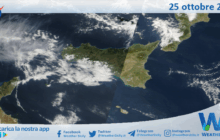 Meteo Sicilia: immagine satellitare Nasa di sabato 25 ottobre 2025