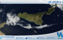 Meteo Sicilia: immagine satellitare Nasa di domenica 26 ottobre 2025