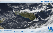 Meteo Sicilia: immagine satellitare Nasa di lunedì 27 ottobre 2025