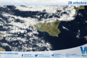 Meteo Sicilia: immagine satellitare Nasa di martedì 28 ottobre 2025