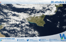 Meteo Sicilia: immagine satellitare Nasa di martedì 28 ottobre 2025