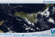 Meteo Sicilia: immagine satellitare Nasa di mercoledì 29 ottobre 2025