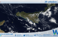 Meteo Sicilia: immagine satellitare Nasa di mercoledì 29 ottobre 2025
