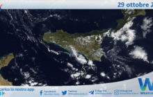 Meteo Sicilia: immagine satellitare Nasa di mercoledì 29 ottobre 2025