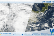 Meteo Sicilia: immagine satellitare Nasa di giovedì 30 ottobre 2025