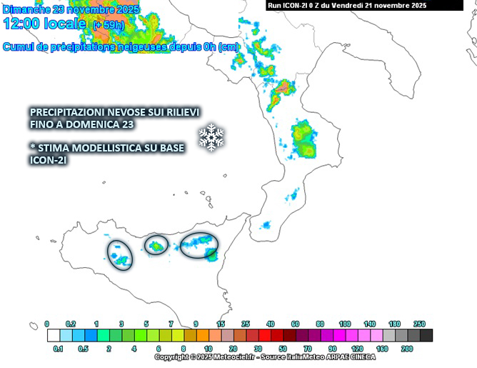Meteo monti Sicilia: attesa la prima neve stagionale. Le quote previste settore per settore - IN ARTICOLO -