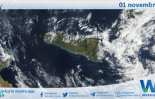 Meteo Sicilia: immagine satellitare Nasa di sabato 01 novembre 2025