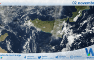 Meteo Sicilia: immagine satellitare Nasa di domenica 02 novembre 2025