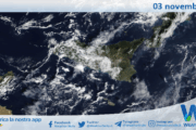 Meteo Sicilia: immagine satellitare Nasa di lunedì 03 novembre 2025
